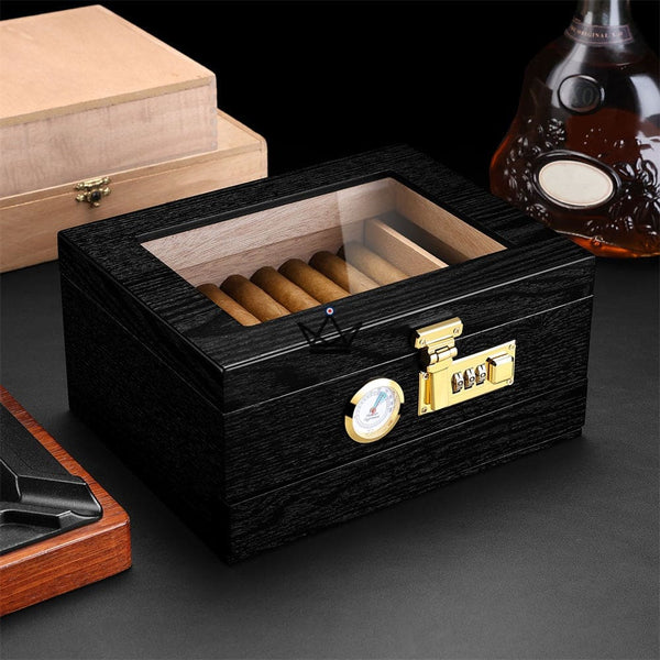 Coffret cave à cigare et accessoires - Enigma Moon - - cave a cigare - Cadeau, Noël, Anniversaire, Original, Fête des pères, fête des mères - Atelier Atypique