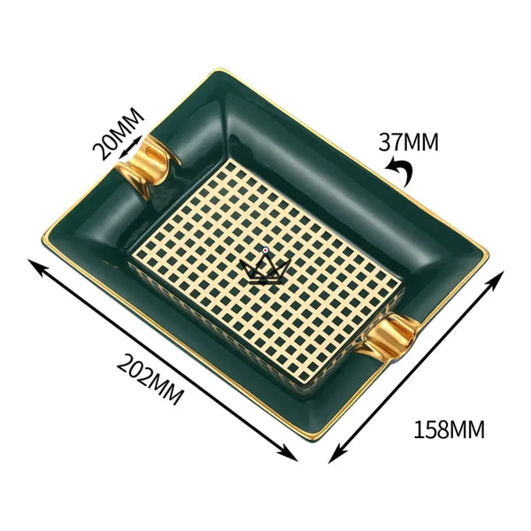 Cendrier 2 cigares - Monroe Gold - - cendrier - Cadeau, Noël, Anniversaire, Original - Atelier Atypique