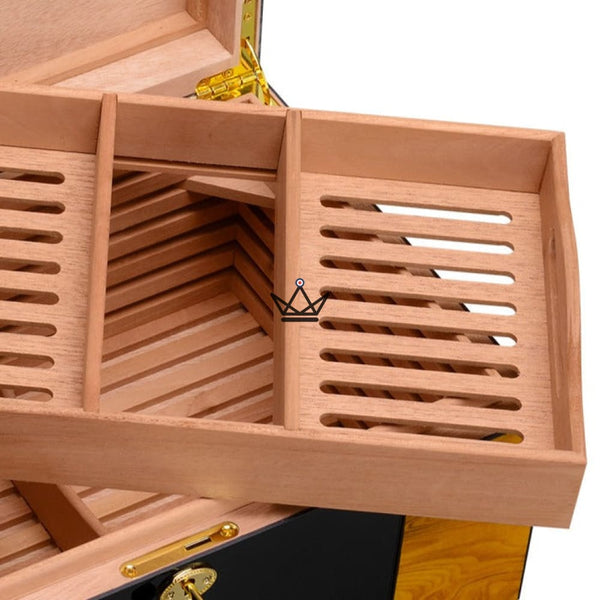 Cave à Cigares - TIGER Deluxe - - Cave à cigare - Cadeau, Noël, Anniversaire, Original - Atelier Atypique