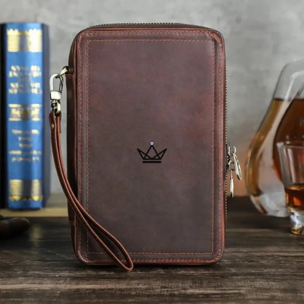 Étui à cigares en cuir personnalisable - Voyageur Signature - - etui cigare personnalisable - Cadeau, Noël, Anniversaire, Original, Fête des pères, fête des mères - Atelier Atypique