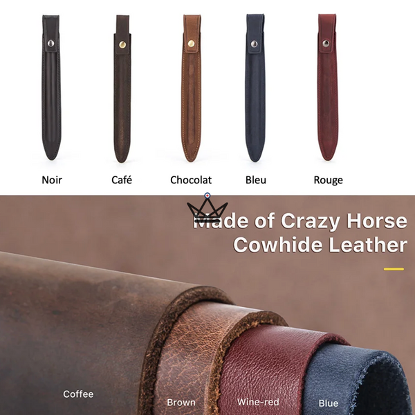 Etui en cuir pour Apple Pencil personnalisable - Voyageur PEN - - Apple Pencil Trousse personnalisable - Cadeau, Noël, Anniversaire, Original - Atelier Atypique