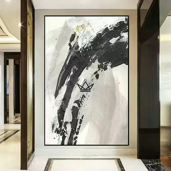 Peinture à l'huile sur toile XXL - Échos Chromatiques - - toile - Cadeau, Noël, Anniversaire, Original, Fête des pères, fête des mères - Atelier Atypique