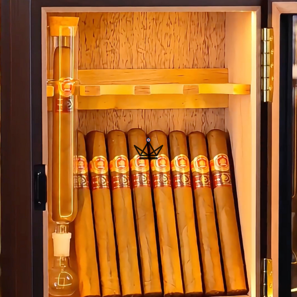 Cigar Humidor Infuser LED Display Case Cedar 4 Tubes — INFUSIO SANCTUAIRE