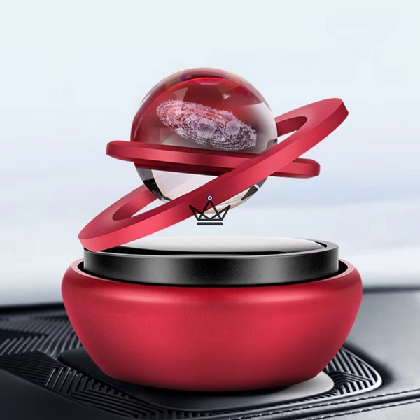 Solar-powered magnetic solar system, rotating rings — HELIA, Red