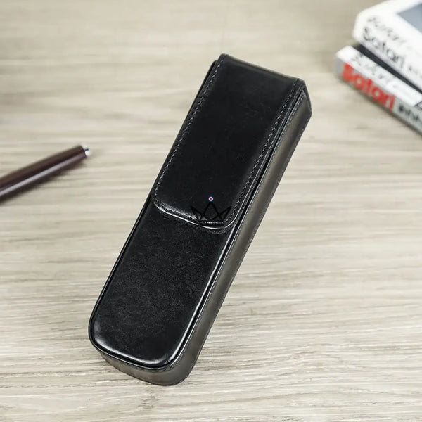 Etui en cuir de luxe pour stylo plume - Magnus (personnalisable) - - etui stylo personnalisable - Cadeau, Noël, Anniversaire, Original, Fête des pères, fête des mères - Atelier Atypique