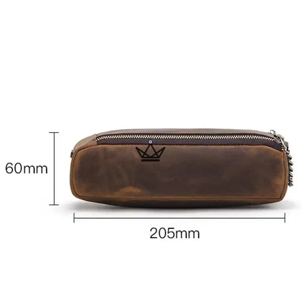Customizable leather pencil and pen case — Voyageur SKETCH – 3/8