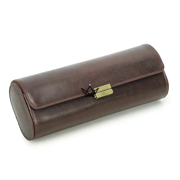 Customizable Leather Travel Watch Case for 1 to 4 Watches — Voyageur CAPSULE – 16/17