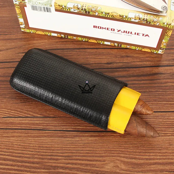 Etui à cigare de voyage en cuir - DUALGRID - - - Cadeau, Noël, Anniversaire, Original, Fête des pères, fête des mères - Atelier Atypique