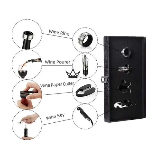 2-bottle wine gift set with sommelier accessories — SOMMELIER – 6/13