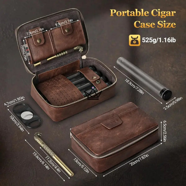 Travel cigar humidor and accessories — Magyars Crystal – 3/12