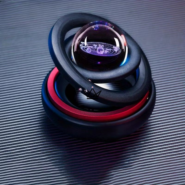 Solar-powered magnetic solar system, rotating rings - HELIA