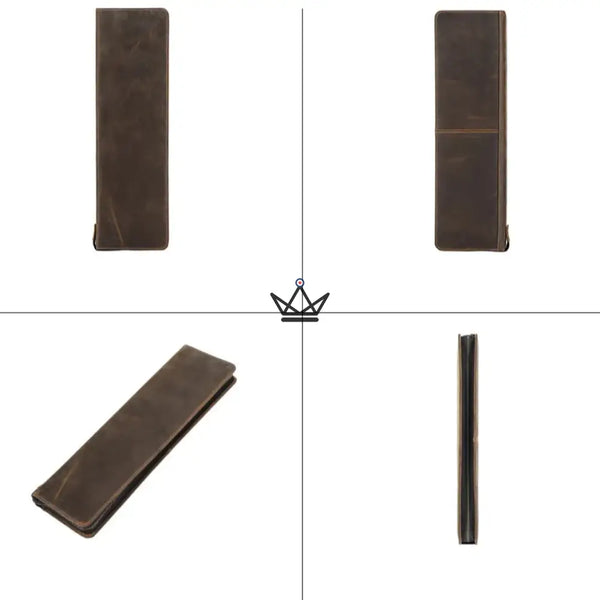 Customizable leather tie case - Voyageur Windsor – 9/11