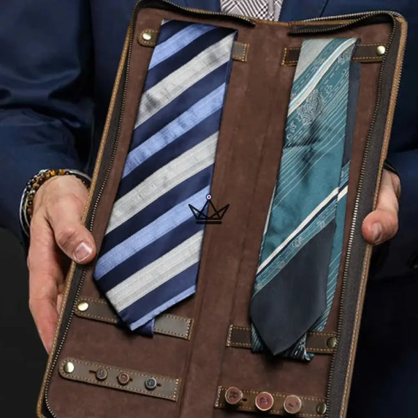 Customizable leather tie case - Voyageur Windsor – 5/11