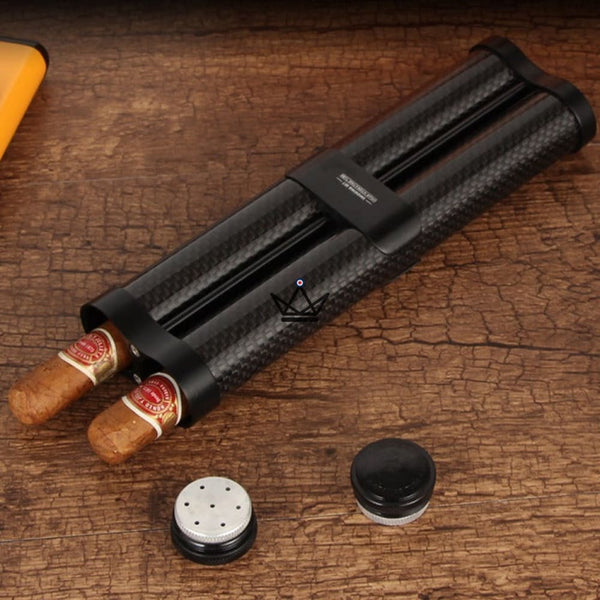 Étui à Cigares en Fibre de Carbone - CARBONITE - - etui cigare - Cadeau, Noël, Anniversaire, Original - Atelier Atypique