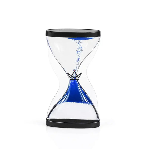 Liquid drip hourglass, stress-relief oil timer — PLUVIA, Blue