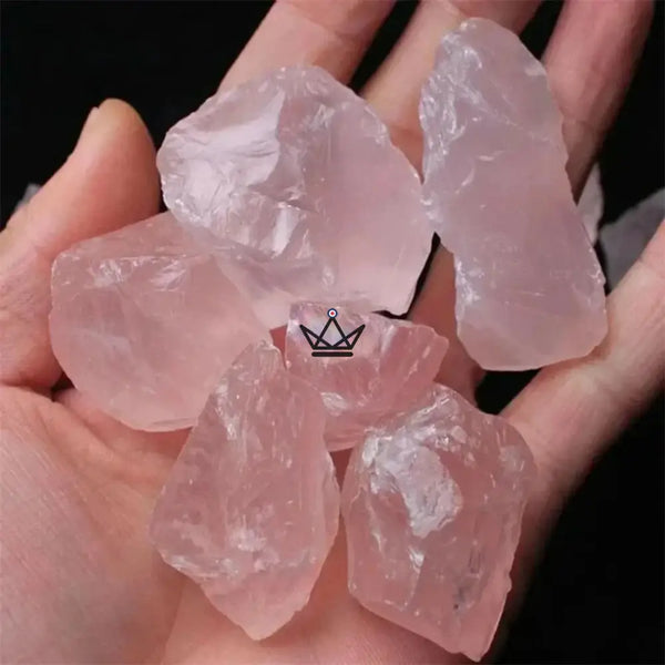 Raw collectible minerals, natural stones sold individually or in bags — LITHOS, Rose quartz / 1 piece