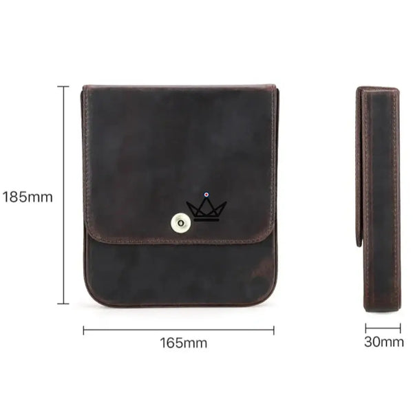 Étui à cigares en cuir personnalisable - Voyageur Quad - - etui cigare personnalisable - Cadeau, Noël, Anniversaire, Original, Fête des pères, fête des mères - Atelier Atypique