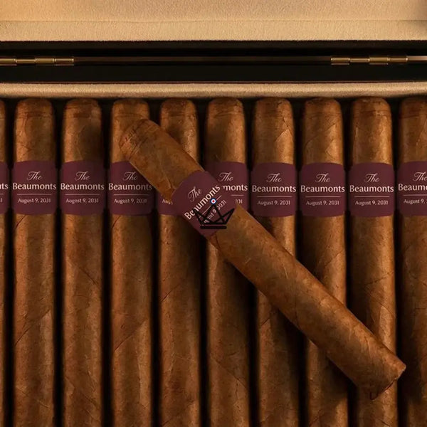 Customizable groomsmen cigar bands, 28 colors — GROOMSMAN – 8/9