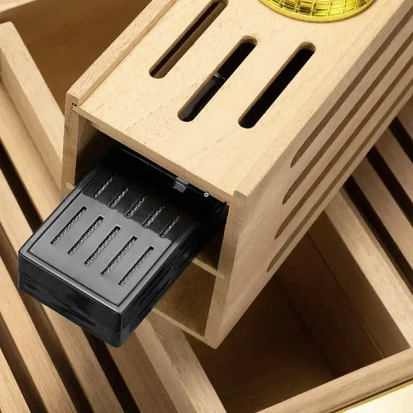 Cave à cigares à ouverture par Empreinte Digitale - Guevara Élégance - - - Cadeau, Noël, Anniversaire, Original, Fête des pères, fête des mères - Atelier Atypique