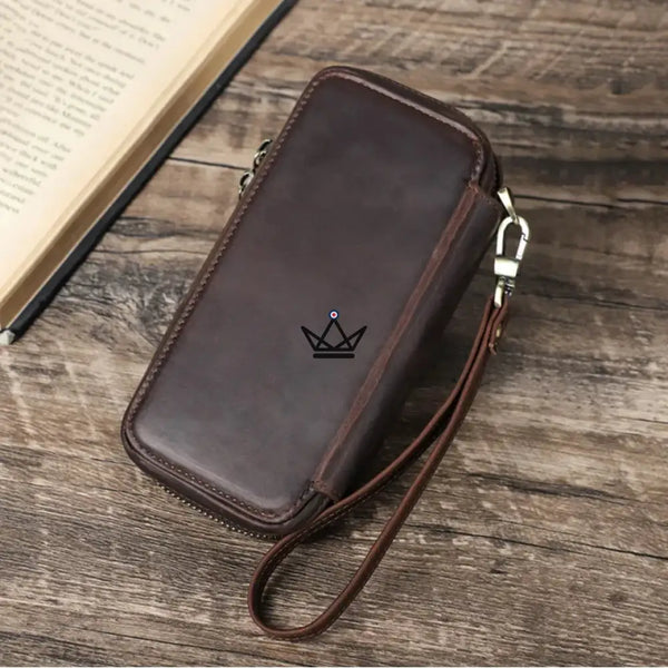 Customizable Travel Watch Case – Voyageur Keeper — Full Grain Leather, 4 Sizes: 2 to 8 Watches – 2/20