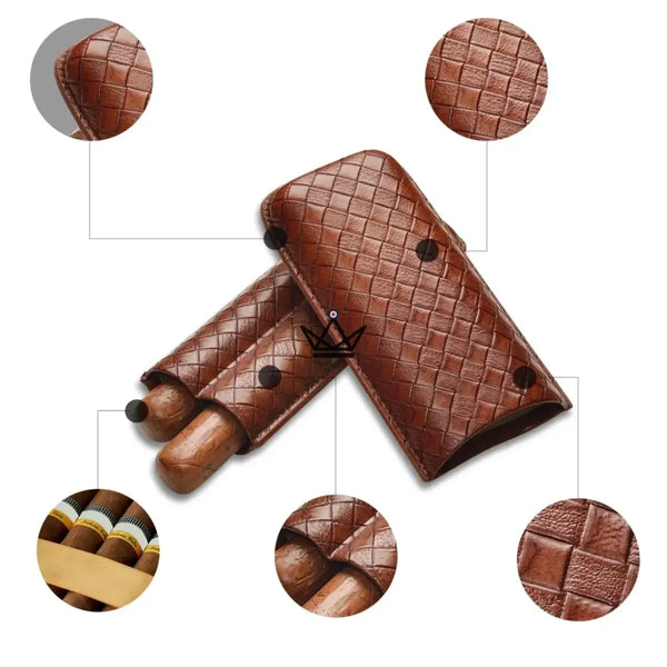 Leather cigar case — GRID Explorer – 4/5