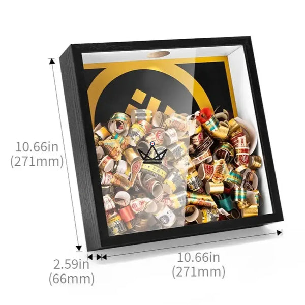 Présentoir à Bagues de Cigare - Square Ring - - coffret cigare - Cadeau, Noël, Anniversaire, Original, Fête des pères, fête des mères - Atelier Atypique