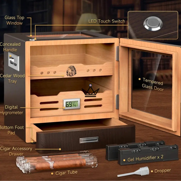 Luxuriöser Zedernholz-Humidor – Dominion Legacy