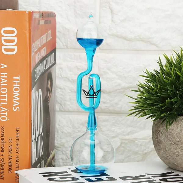 Glass Franklin's boiling point, blue liquid that boils in your hand — HEAT
