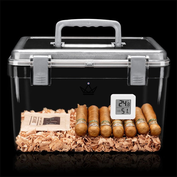 Cave à Cigare Bocal - Square Crystal - - Cave à cigare Out - Cadeau, Noël, Anniversaire, Original - Atelier Atypique