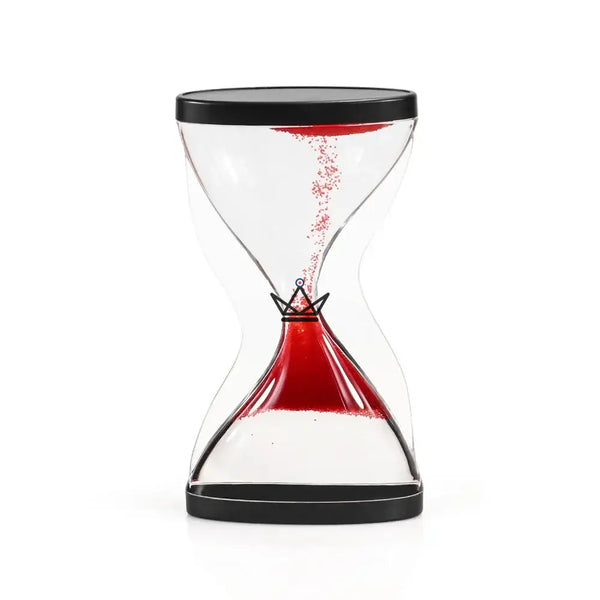 Liquid drip hourglass, stress-relief oil timer — PLUVIA – 7/9