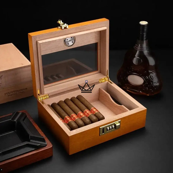 Cave à Cigare - Enigma Style - - cave a cigare - Cadeau, Noël, Anniversaire, Original, Fête des pères, fête des mères - Atelier Atypique