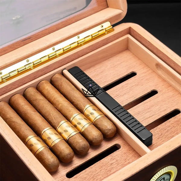 Cave à Cigares - Équinoxe - - cave a cigare - Cadeau, Noël, Anniversaire, Original, Fête des pères, fête des mères - Atelier Atypique