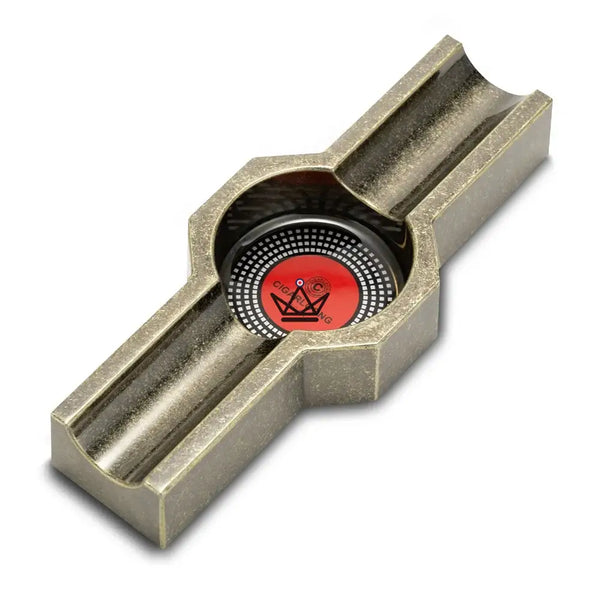 Solo King 2-Cigar Ashtray — 3 Vintage Finishes – 10/10