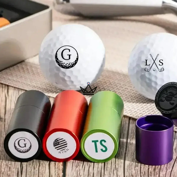 Customizable golf ball stamp, monogram or logo — PAR – 8/12