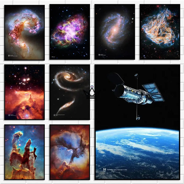 Nebula and galaxy canvas poster, 17 visuals - NEBULA