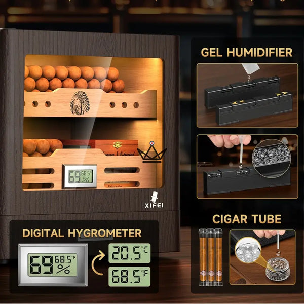 Luxuriöser Zedernholz-Humidor – Dominion Legacy