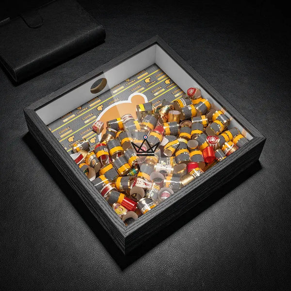 Présentoir à Bagues de Cigare - Square Ring - - coffret cigare - Cadeau, Noël, Anniversaire, Original, Fête des pères, fête des mères - Atelier Atypique