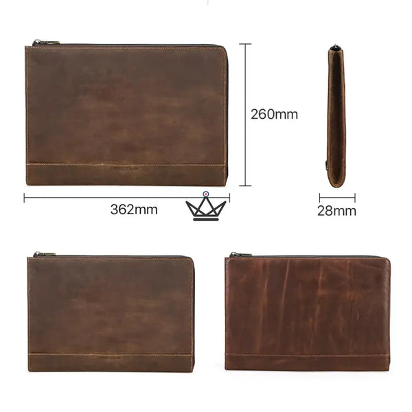 Customizable leather sleeve for 13" and 14" MacBook — TRAVERSÉE Traveler – 5/15