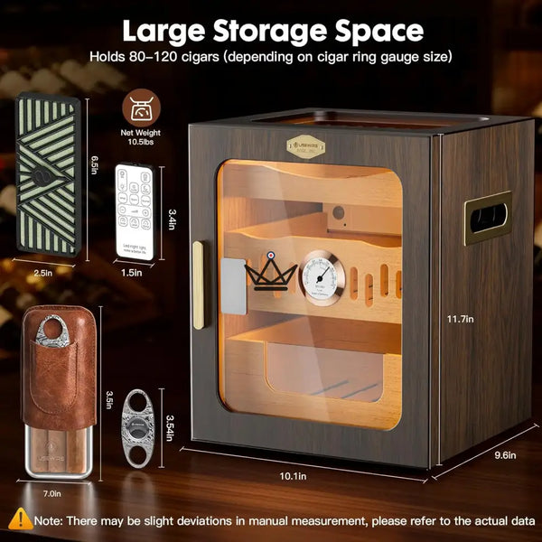Luxury cigar humidor in Spanish cedar – Crown Prestige