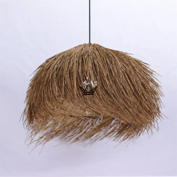 NIDO Pendant Light — Dried Rattan, Bohemian Dome – 8/9
