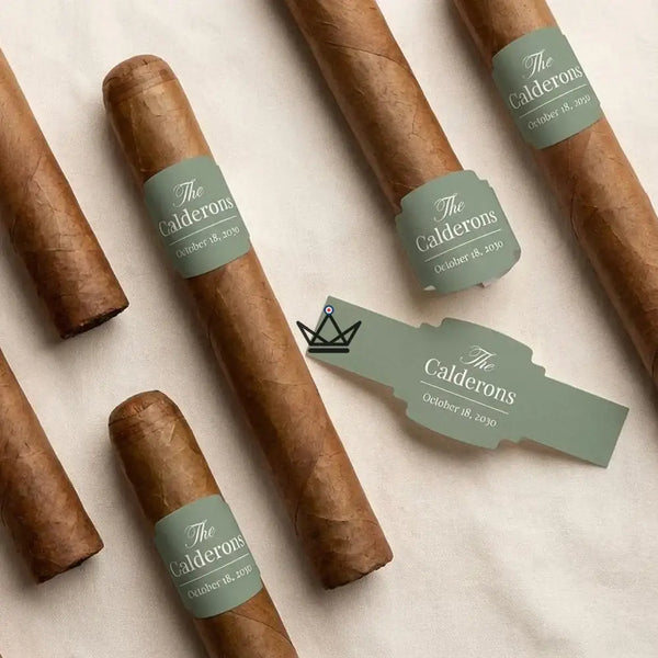 Customizable groomsmen cigar bands, 28 colors — GROOMSMAN – 3/9