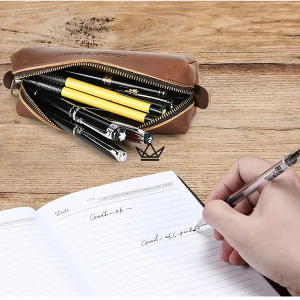 Customizable Leather Pouch - Pens & Glasses - VOYAGEUR Orion – 4/9