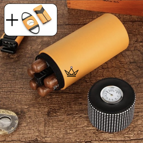 Cave à cigare Cylindre - ORBAL COHIBA - - Cave à cigare TOP - Cadeau, Noël, Anniversaire, Original, Fête des pères, fête des mères - Atelier Atypique