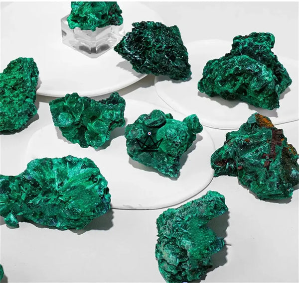 Collectible raw malachite, 100 g bag of natural stones — MALACHITE