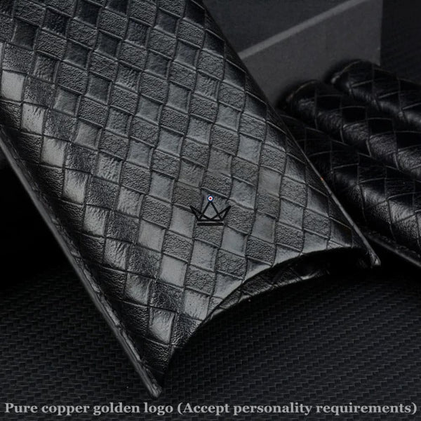 Etui de voyage cuir COHIBA - GRID marron coffret cadeau homme luxe anniversaire pere