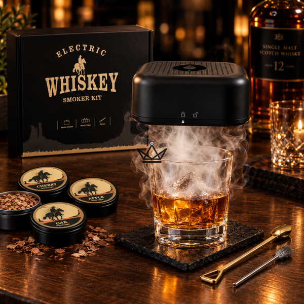 Electric rechargeable whisky smoker kit with 6 wood chips — SALOON