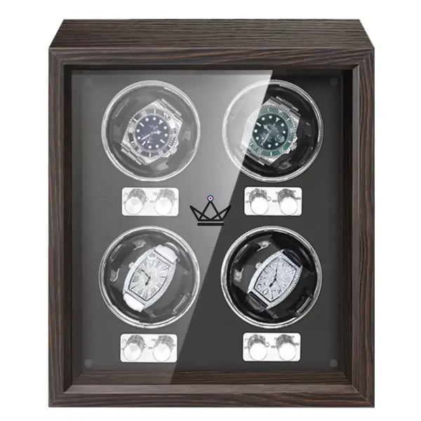 Remontoir pour montres automatiques 4 à 6 emplacements - Ebony Luxe - Atelier Atypique