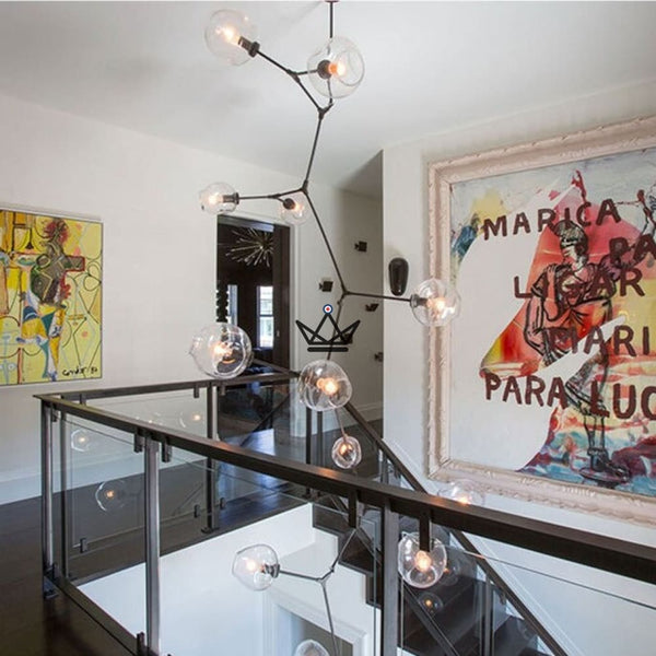 Lustre plafonnier industriel articulé - Branching Bubble Vertigo - - luminaire - Cadeau, Noël, Anniversaire, Original - Atelier Atypique