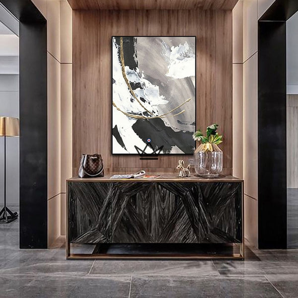 Peinture à l'huile sur toile XXL - Échos Chromatiques - - toile - Cadeau, Noël, Anniversaire, Original - Atelier Atypique