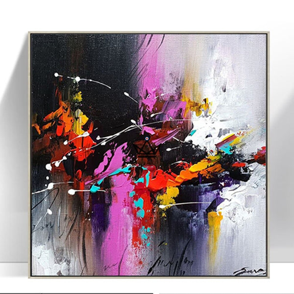 Peinture à l'huile sur toile XXL - Fusion Chromatique - - toile - Cadeau, Noël, Anniversaire, Original - Atelier Atypique